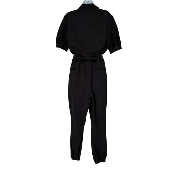 Mod X Utility Jogger Jumpsuit Stretch Medium Black Streetwear Modern - Picture 3 of 16